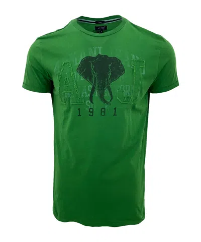 Armani Jeans Item O-neck Short-sleeved T-shirt In Green