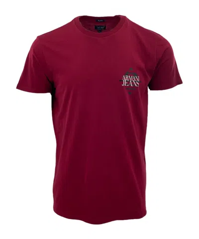 Armani Jeans Item O-neck Short-sleeved T-shirt In Red
