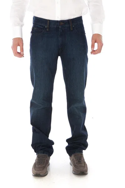 Armani Jeans Straight Jeans In Navy
