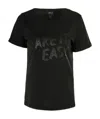 Shop Armani Jeans Letter Logo T-shirt In Black
