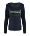 Armani Jeans Letter Printed T-shirt In White