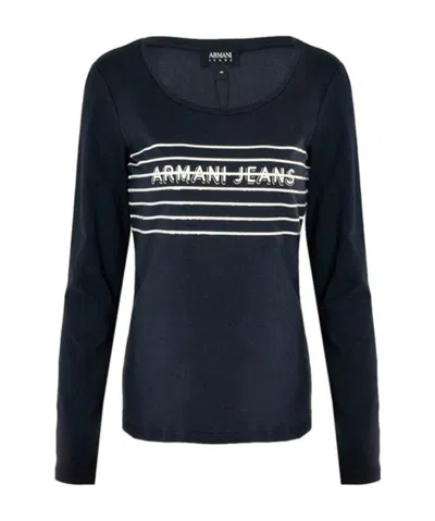 Armani Jeans Letter Printed T-shirt In White