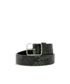 Armani Jeans Logo Belt In Black