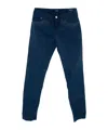 Shop Armani Jeans Logo Brand Jeans In Blue