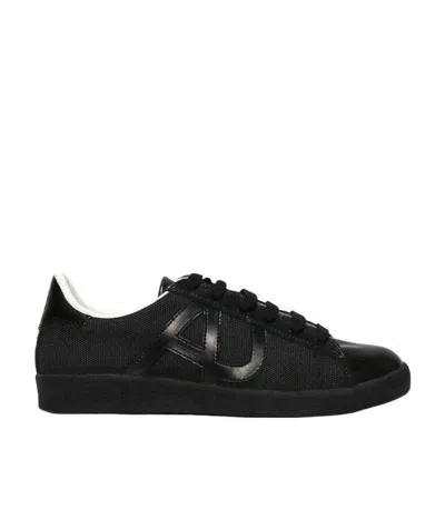 Armani Jeans Logo Casual Sports Shoes In Black