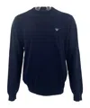 Armani Jeans Logo Decal Sweater In Black