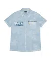 Armani Jeans Logo Detail Shirt In Blue