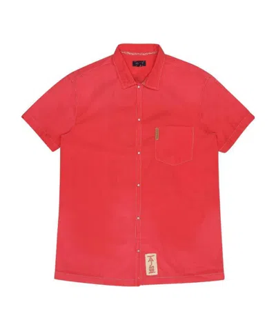 Armani Jeans Logo Detail Shirt In Red