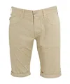 Armani Jeans Logo Detail Shorts In Nude