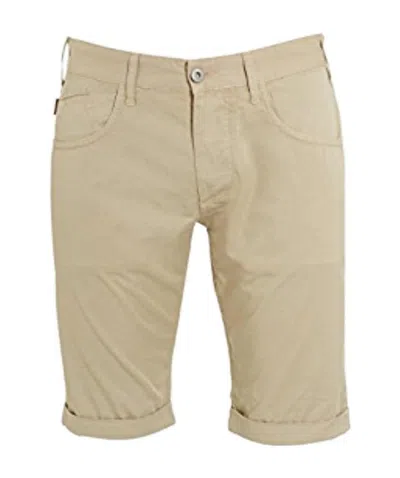 Armani Jeans Logo Detail Shorts In Nude
