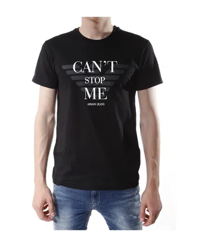 Armani Jeans Logo Detail T-shirt In Black