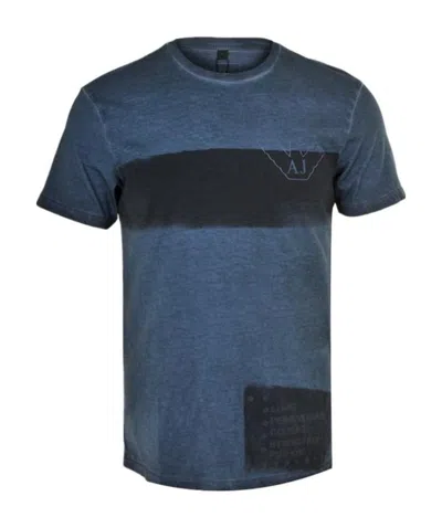 Armani Jeans Logo Detail T-shirt In Blue