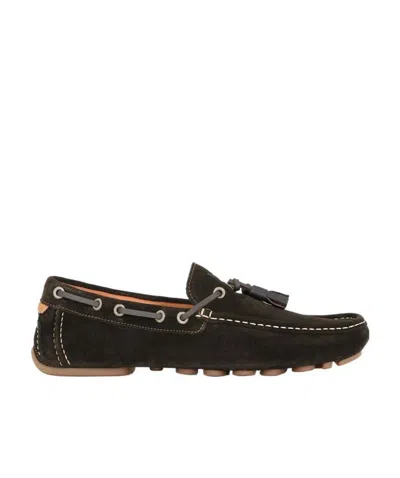 Armani Jeans Logo Details Business Casual Shoes In Black