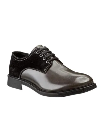 Armani Jeans Logo Details Business Casual Shoes In Black