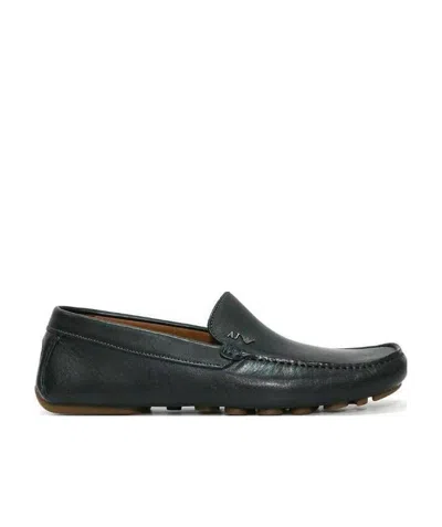 Armani Jeans Logo Details Business Casual Shoes In Black