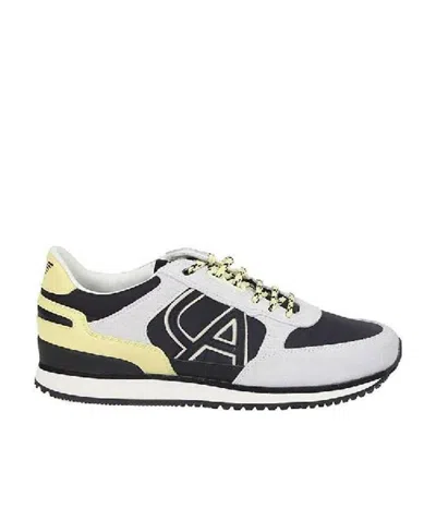 Armani Jeans Logo Details Casual Sneakers In White