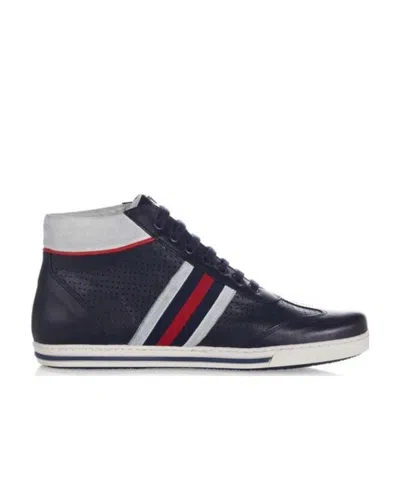 Armani Jeans Logo Details Casual Sports Shoes In Black