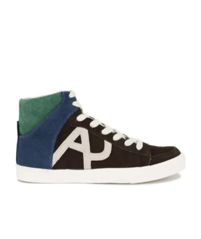 Armani Jeans Logo Details Casual Sports Shoes In Multicolor