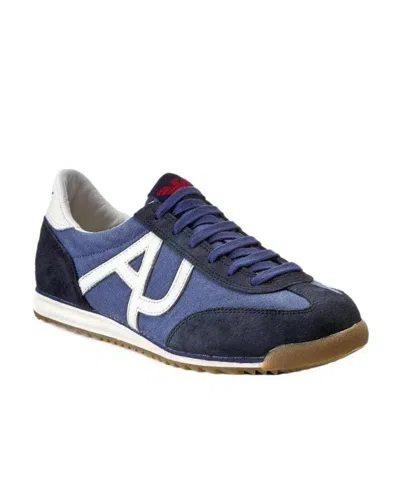 Armani Jeans Logo Details Casual Sports Shoes In Multicolor