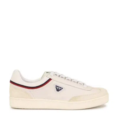 Armani Jeans Logo Details Casual Sports Shoes In White