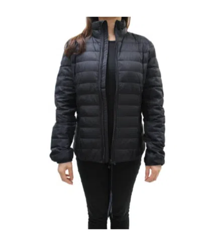 Armani Jeans Logo Details Down Jacket In Black
