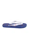 Armani Jeans Logo Detail Sandals In Blue