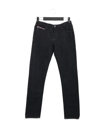 Armani Jeans Logo Details Jeans In Black