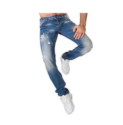 Armani Jeans Logo Details Jeans In Blue