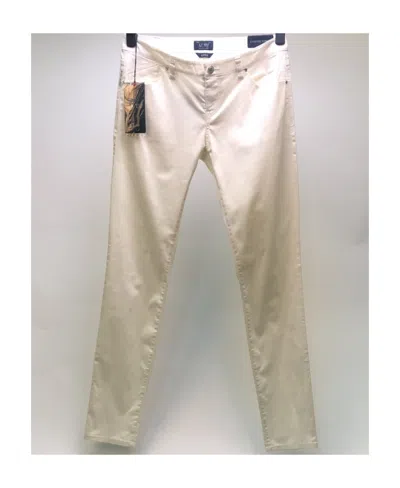 Armani Jeans Logo Details Jeans In Nude | ModeSens