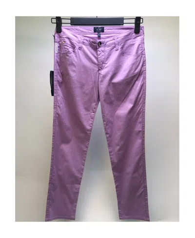 Armani Jeans Logo Details Jeans In Purple