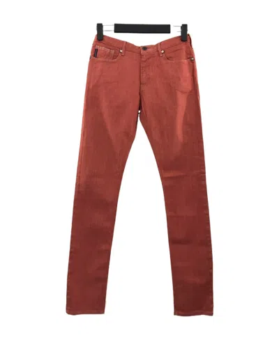 Armani Jeans Logo Details Jeans In Red