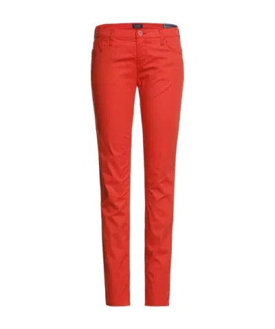 Armani Jeans Logo Details Jeans In Red