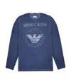 Armani Jeans Logo Details Long-sleeved T-shirt In Blue