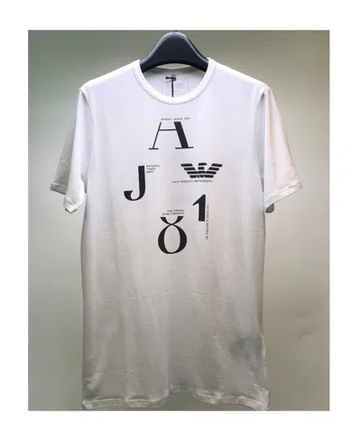 Armani Jeans Logo Details Short-sleeved T-shirt In White