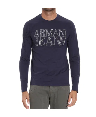 Armani Jeans Logo Details T-shirt In Black
