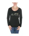 Armani Jeans Logo Details T-shirt In Black