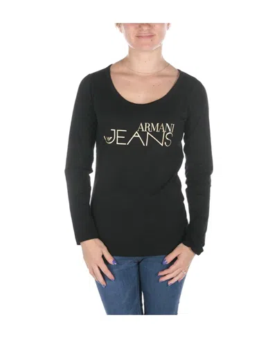 Armani Jeans Logo Details T-shirt In Black