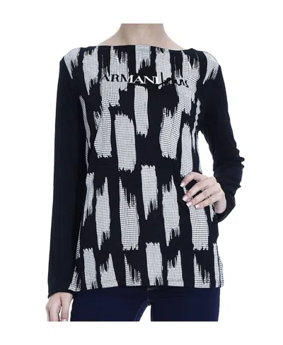 Armani Jeans Logo Details T-shirt In Black