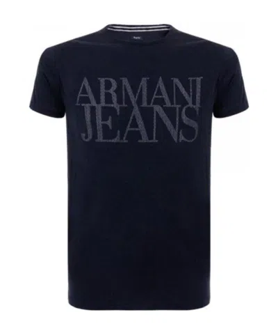 Armani Jeans Logo Details T-shirt In Black