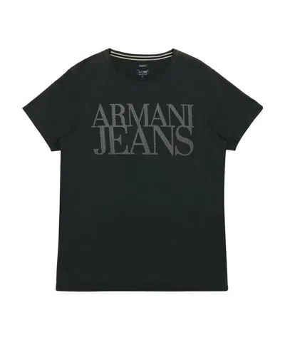 Armani Jeans Logo Details T-shirt In Black