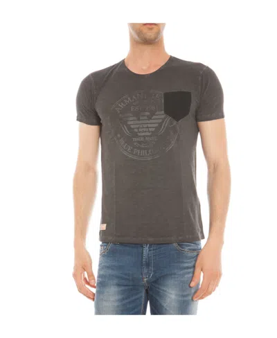 Armani Jeans Logo Details T-shirt In Black