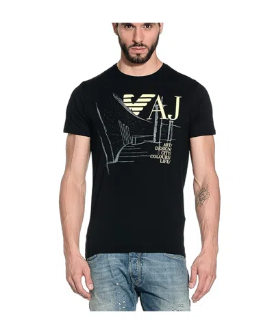 Armani Jeans Logo Details T-shirt In Black