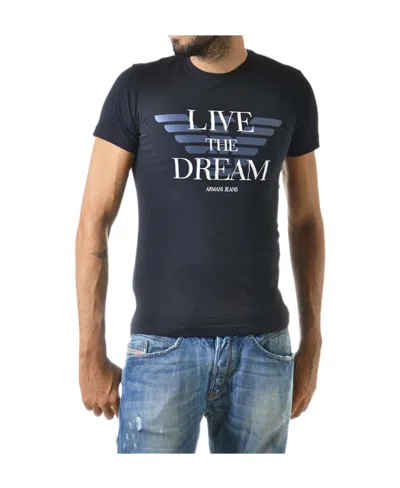 Armani Jeans Logo Details T-shirt In Black