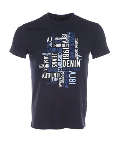 Armani Jeans Logo Details T-shirt In Black