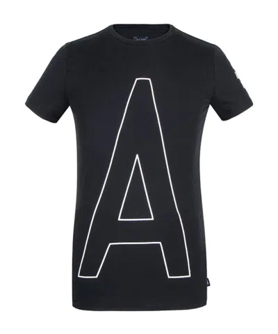 Armani Jeans Logo Details T-shirt In Black