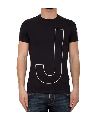 Armani Jeans Logo Details T-shirt In Black