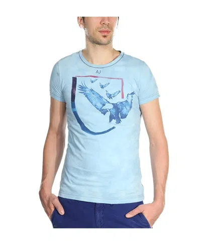 Armani Jeans Logo Details T-shirt In Blue