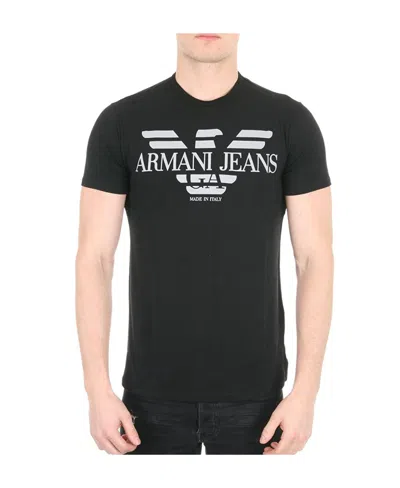 Armani Jeans Logo Details T-shirt In Green