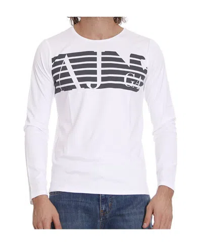 Armani Jeans Logo Details T-shirt In White