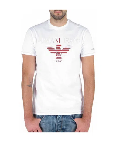 Armani Jeans Logo Details T-shirt In White